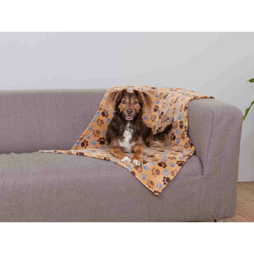 Couverture pour animaux de compagnie Trixie Laslo Beige 100 × 70 CM