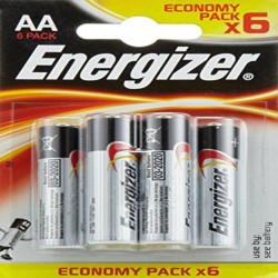 Piles Alcalines Energizer E300132800 AA LR6 9 V