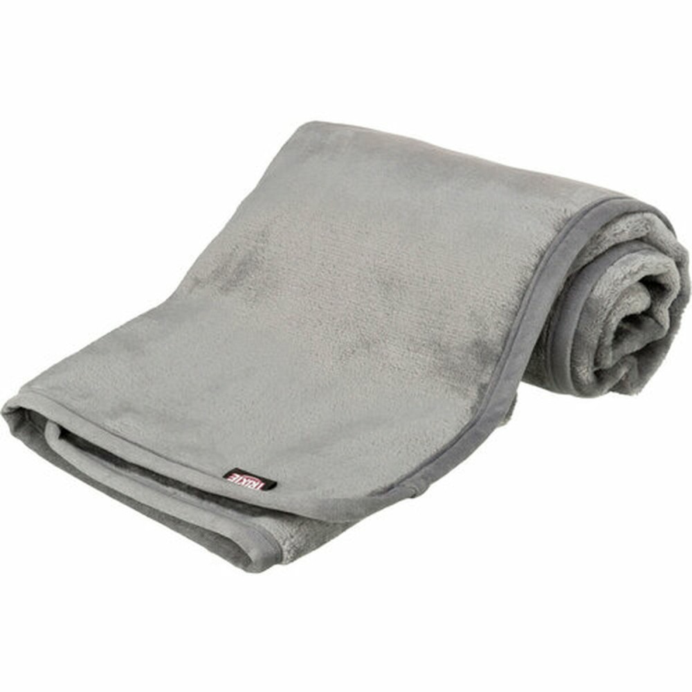 Pet blanket Trixie Levy Grey Polyester Plush 100 × 70 CM