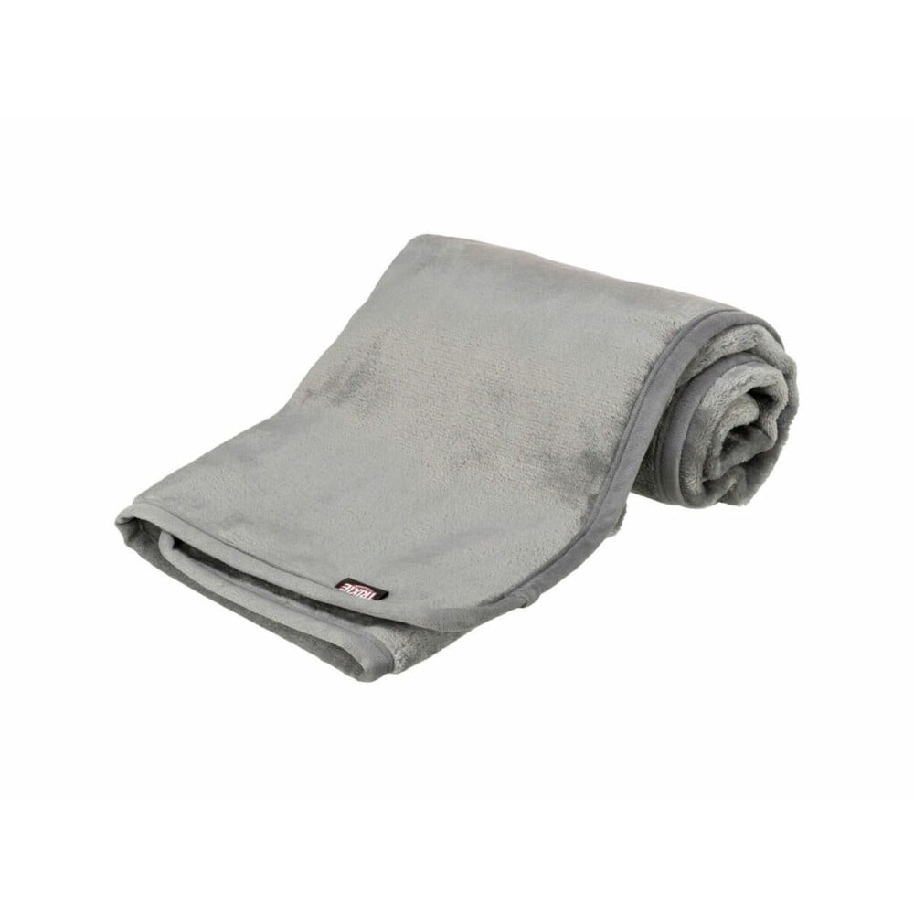 Pet blanket Trixie Levy Grey Polyester Plush 140 × 90 CM