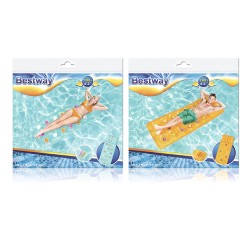 Bestway Luftmatratze Becher Fashion Farbmischung 188x71 cm Strand und Pool 43014