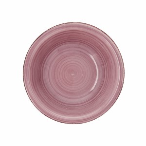 Salatschüssel Quid Vita Peoni aus Keramik Rosa (6 Stück) (Pack 6x)