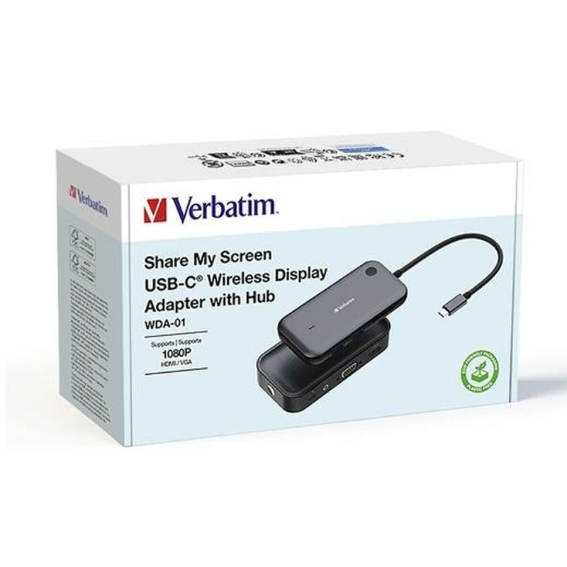 USB-C Adapter Verbatim Share my Screen Full HD