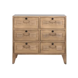 Chest of drawers Home ESPRIT Golden Metal Loft 78 x 34 x 70 cm