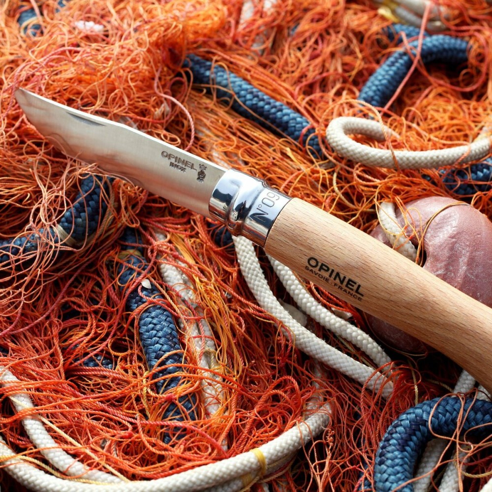 Couteau Opinel Nº9 9 cm Acier inoxydable Bois de hêtre