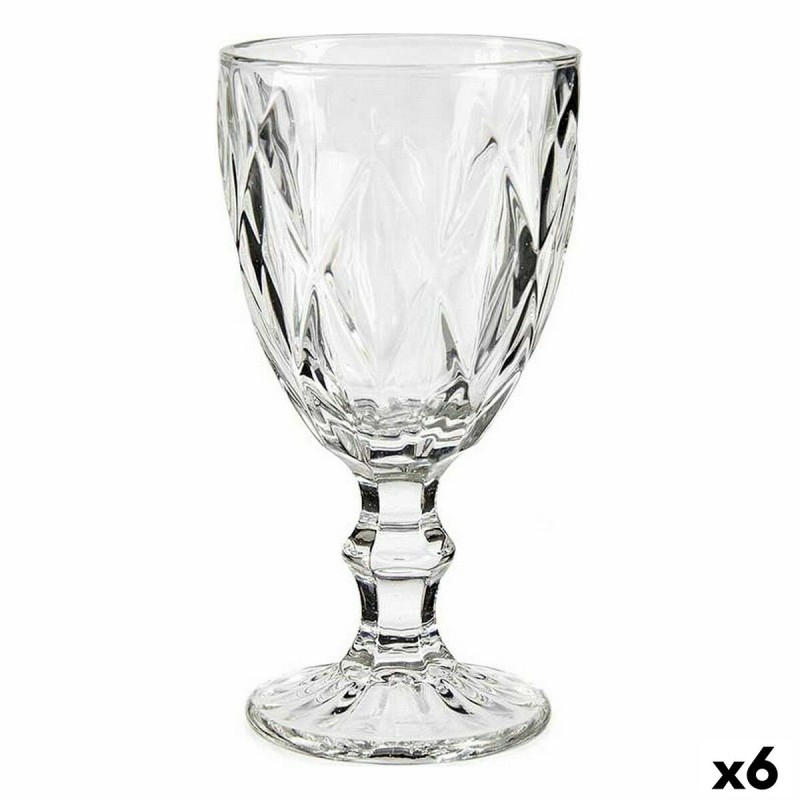 Weinglas Vivalto R-00817DL/BHA6 Durchsichtig Glas 330 ml Diamant (6 Stück)