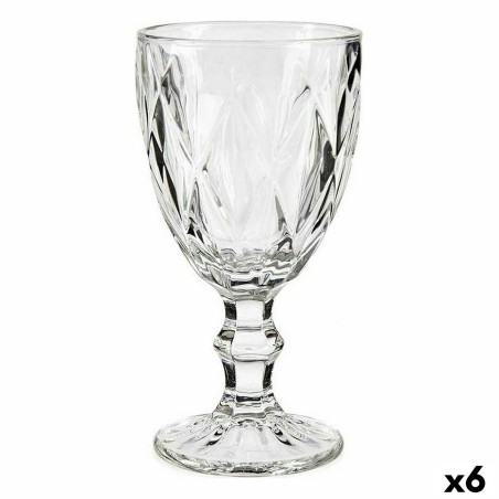 verre de vin Vivalto R-00817DL/BHA6 Transparent verre 330 ml Diamant (6 Unités)