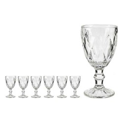 verre de vin Diamant Transparent verre 330 ml (6 Unités)