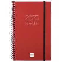 Agenda Finocam OPAQUE Bordeaux 11,7 x 18,1 cm 2025