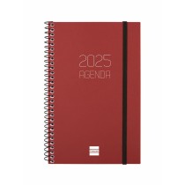 Agenda Finocam OPAQUE Bordeaux 11,7 x 18,1 cm 2025