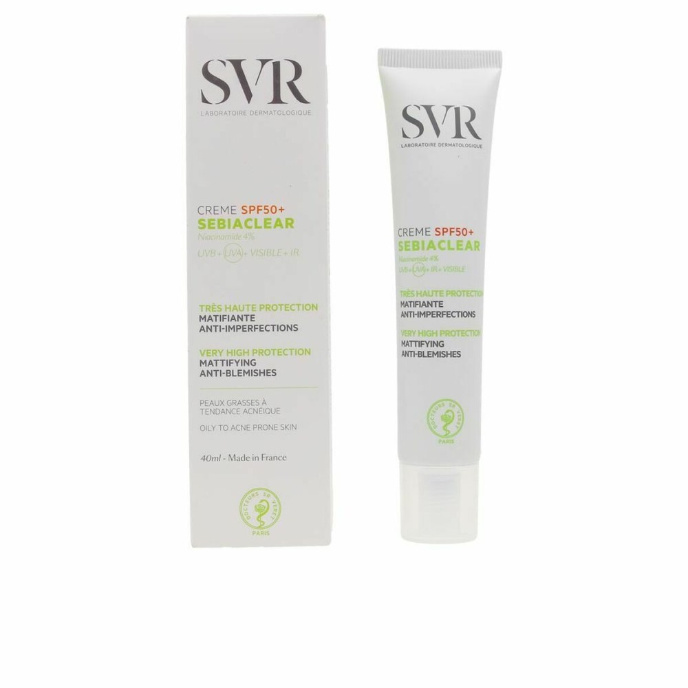 Protecteur Solaire SVR Sebiaclear Anti-imperfections Séborégulateur Spf 50 40 ml