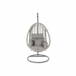 Fauteuil de jardin suspendu DKD Home Decor Gris Multicouleur Aluminium rotin synthétique 90 x 70 x 110 cm