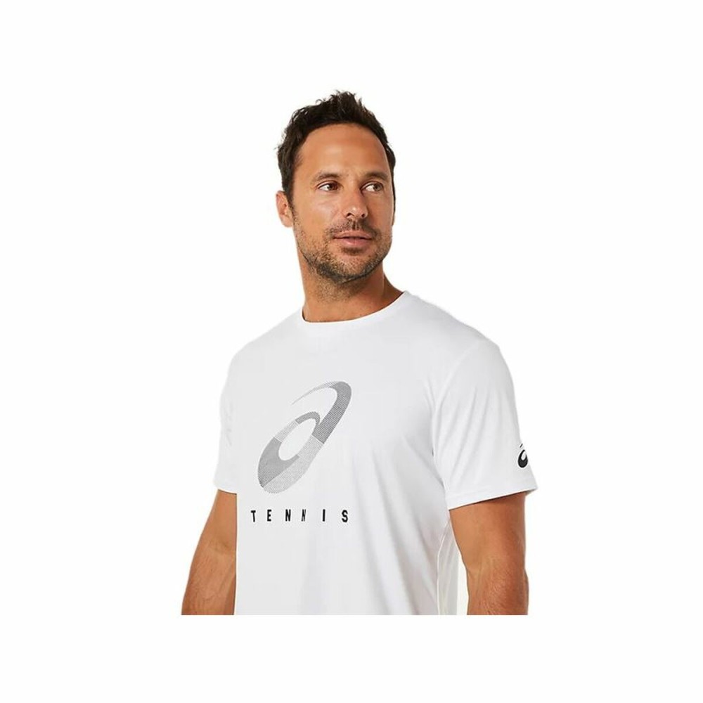 T-shirt à manches courtes homme Asics Court Spiral Tee Blanc