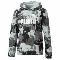 Sweat à capuche enfant Puma Essentials+ Street Art Noir Gris