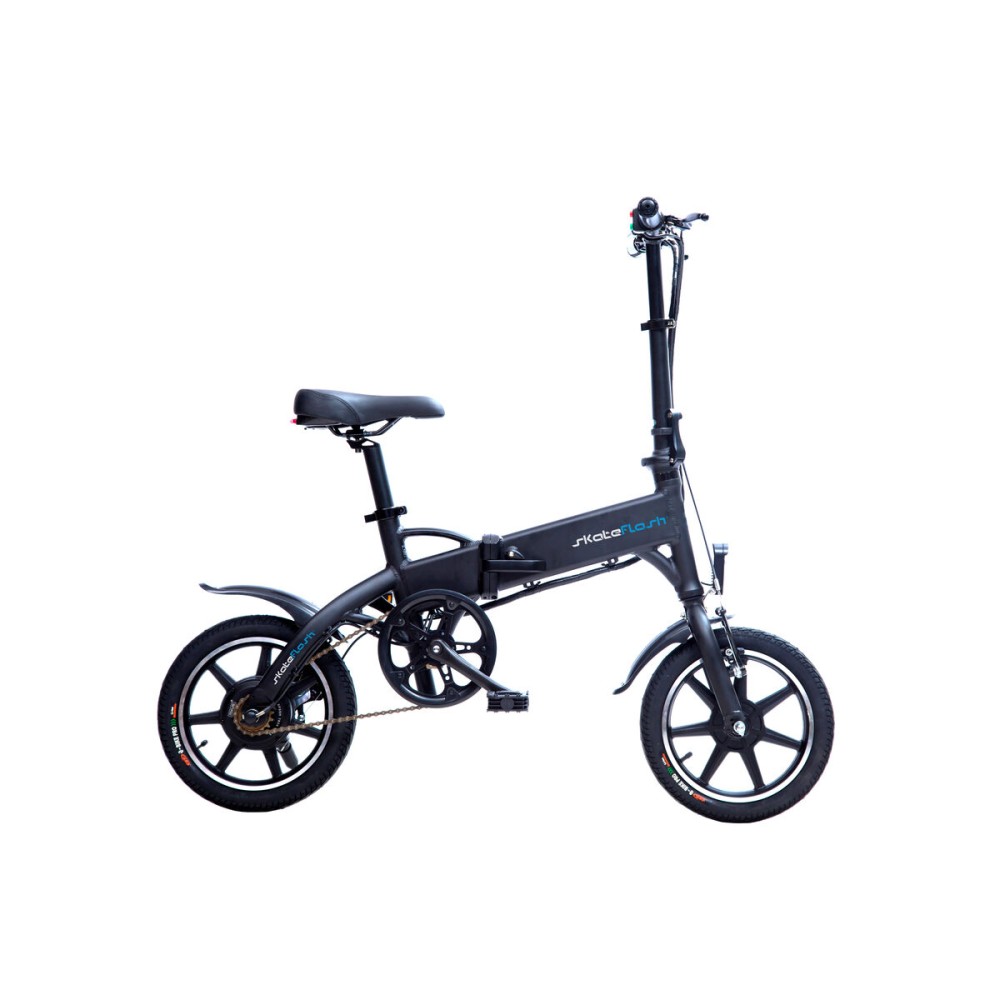 Electric Bike Skate Flash Urban Compact 14" Black/Blue 250 W