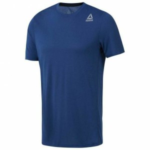 Men’s Short Sleeve T-Shirt SUPREMIUM 2.0 TEE  Reebok D94316 Blue (M)