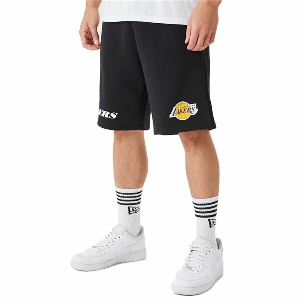 Herren-Sportshorts New Era NBA LA Lakers  Schwarz