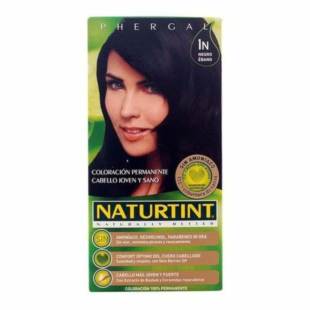 Amoniakfreie Färbung Naturtint Naturtint Naturtint N Ebenholzschwarz 170 ml