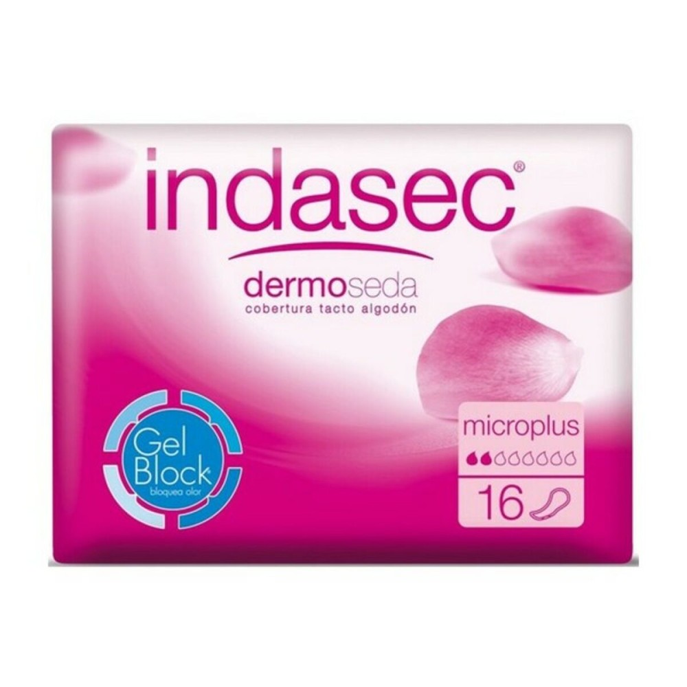 Compresses pour Incontinence Dermoseda Micro Plus Indasec 1233-29214 (16 uds) 16 Unités (Parapharmacie)