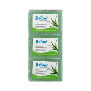 Natural Glycerine Soap Bar Aloe Vera Lixoné (3 uds)