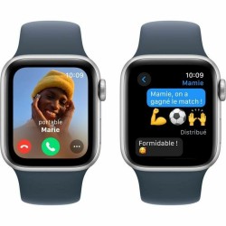 Montre intelligente Apple Watch SE Bleu Argenté 40 mm S/M (Reconditionné A)