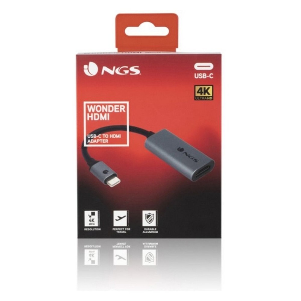 Adaptateur USB-C vers HDMI NGS WONDERHDMI Gris 4K Ultra HD