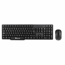 Tastatur mit Maus NGS EUPHORIA KIT Schwarz Qwerty Spanisch Wireless