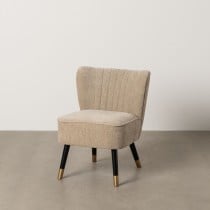 Fauteuil Noir Doré 58 x 70 x 74 cm