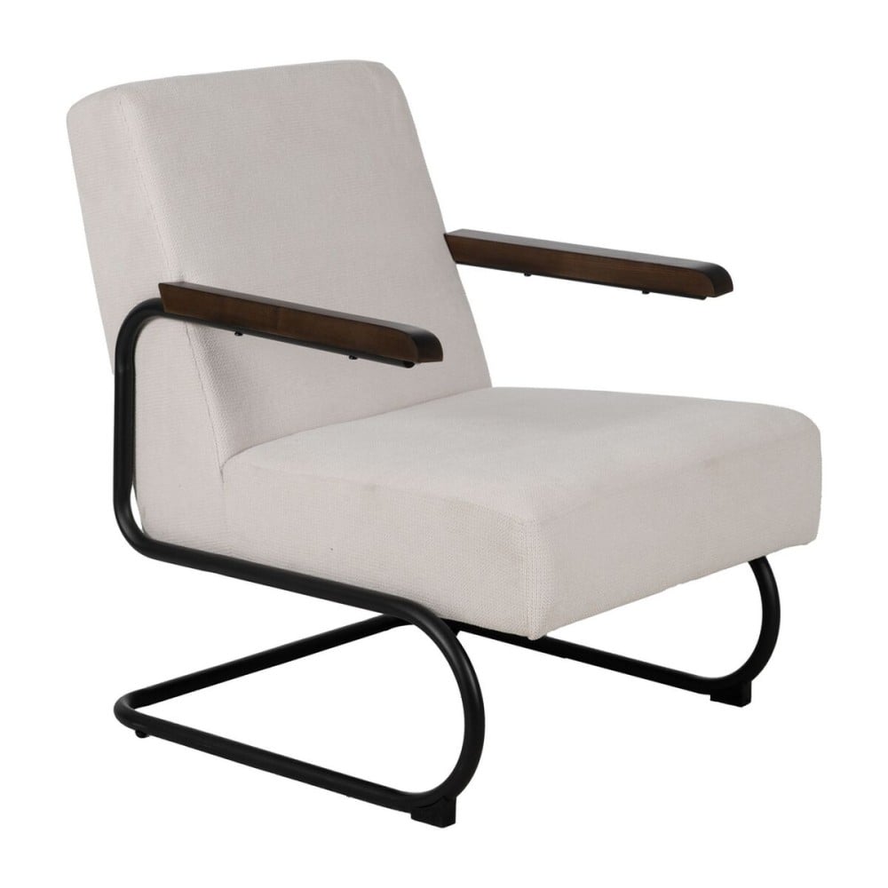 Armchair Black Beige 61 x 70 x 85 cm