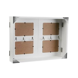 Armoire à clés Versa Wte 8 x 33 x 46 cm Blanc