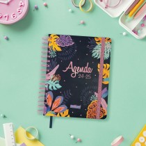 Agenda Finocam Talkual Wild Multicouleur quarto 15,5 x 21,7 cm 2024-2025