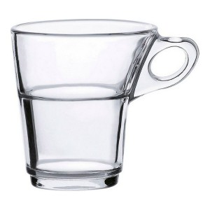 Ensemble de 6 tasses à café Duralex Caprice Transparent Verre 90 ml 900 ml 6 Pièces (6 Unités)