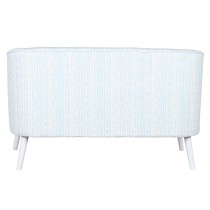 Sofa DKD Home Decor Blau Weiß Himmelsblau Metall Streifen Mediterraner 130 x 68 x 78 cm