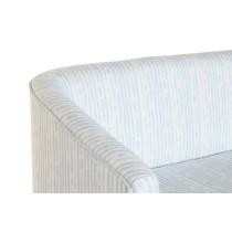 Sofa DKD Home Decor Blau Weiß Himmelsblau Metall Streifen Mediterraner 130 x 68 x 78 cm