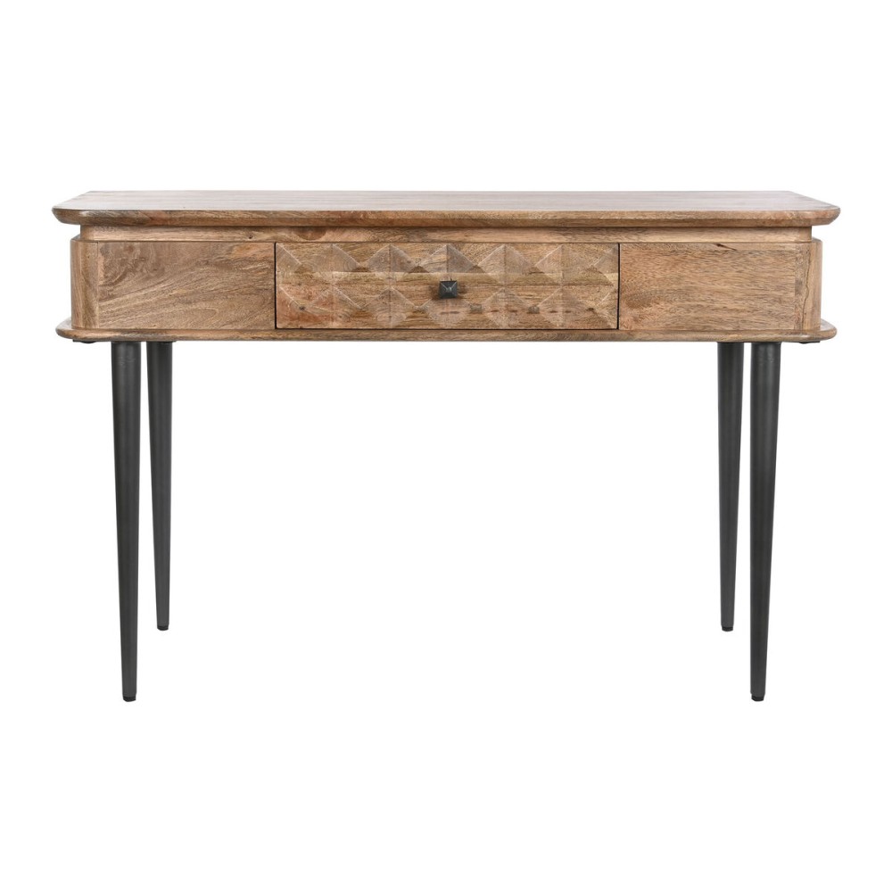 Console DKD Home Decor Natural Black Metal Mango wood