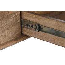 Konsole DKD Home Decor natürlich Schwarz Metall Mango-Holz