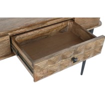 Console DKD Home Decor Naturel Noir Métal Bois de manguier