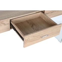 Konsole DKD Home Decor Durchsichtig Hellbraun Kristall Holz MDF 120 x 35 x 80 cm