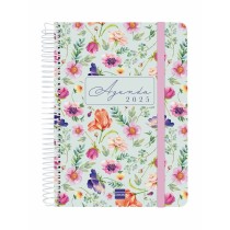 Diary Finocam CLOE A5 15,5 x 21,2 cm 2025 Floral