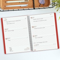 Agenda Finocam MY E10 Rouge A5 15,5 x 21,2 cm 2025