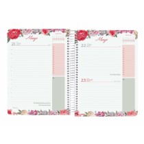 Diary Finocam CLOE A5 15,5 x 21,2 cm 2025 Floral