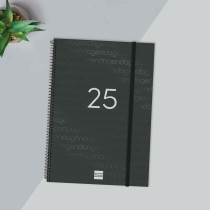 Diary Finocam YEAR Black A4 21 x 29,7 cm 2025