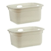 Basket Kipit 986485 White Plastic 25 L 42,5 x 25,5 x 63,5 cm