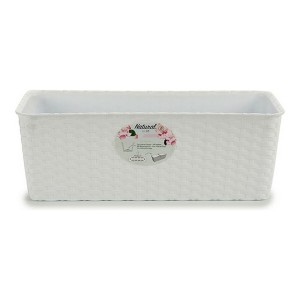 Planter Stefanplast 73700 White Plastic 15,5 x 13,5 x 39 cm