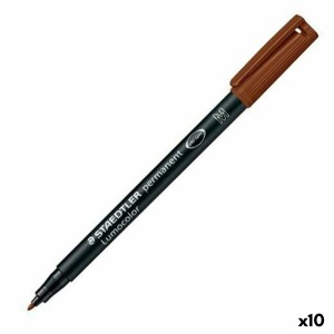 Marqueur permanent Staedtler Lumocolor 317-7 M Noir (10 Unités)