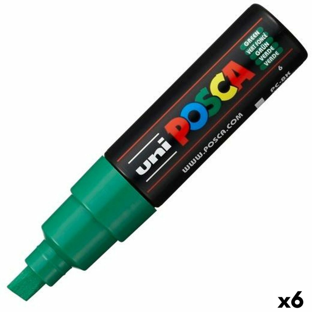 Marqueur POSCA PC-8K Vert (6 Unités)