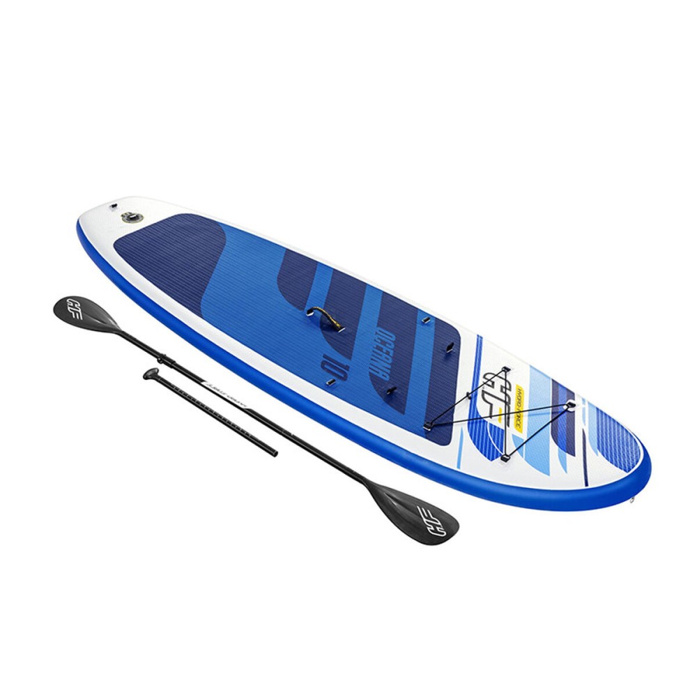 Inflatable Paddle Surf Board with Accessories Bestway Hydro-Force Multicolour 305 x 84 x 12 cm