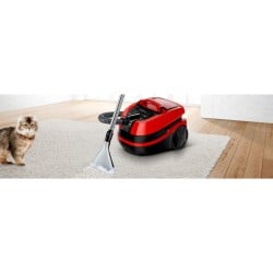 Staubsauger BOSCH BWD421PET Schwarz Rot Schwarz/Rot