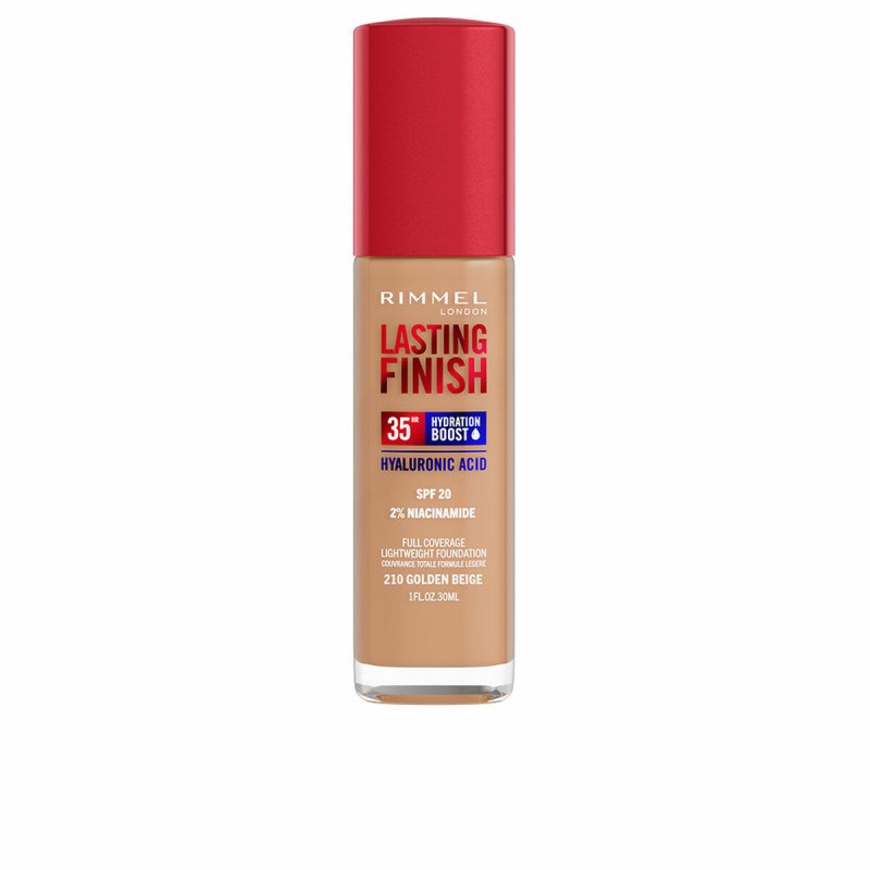 Cremige Make-up Grundierung Rimmel London Lasting Finish Nº 210 Golden Beige Spf 20 30 ml