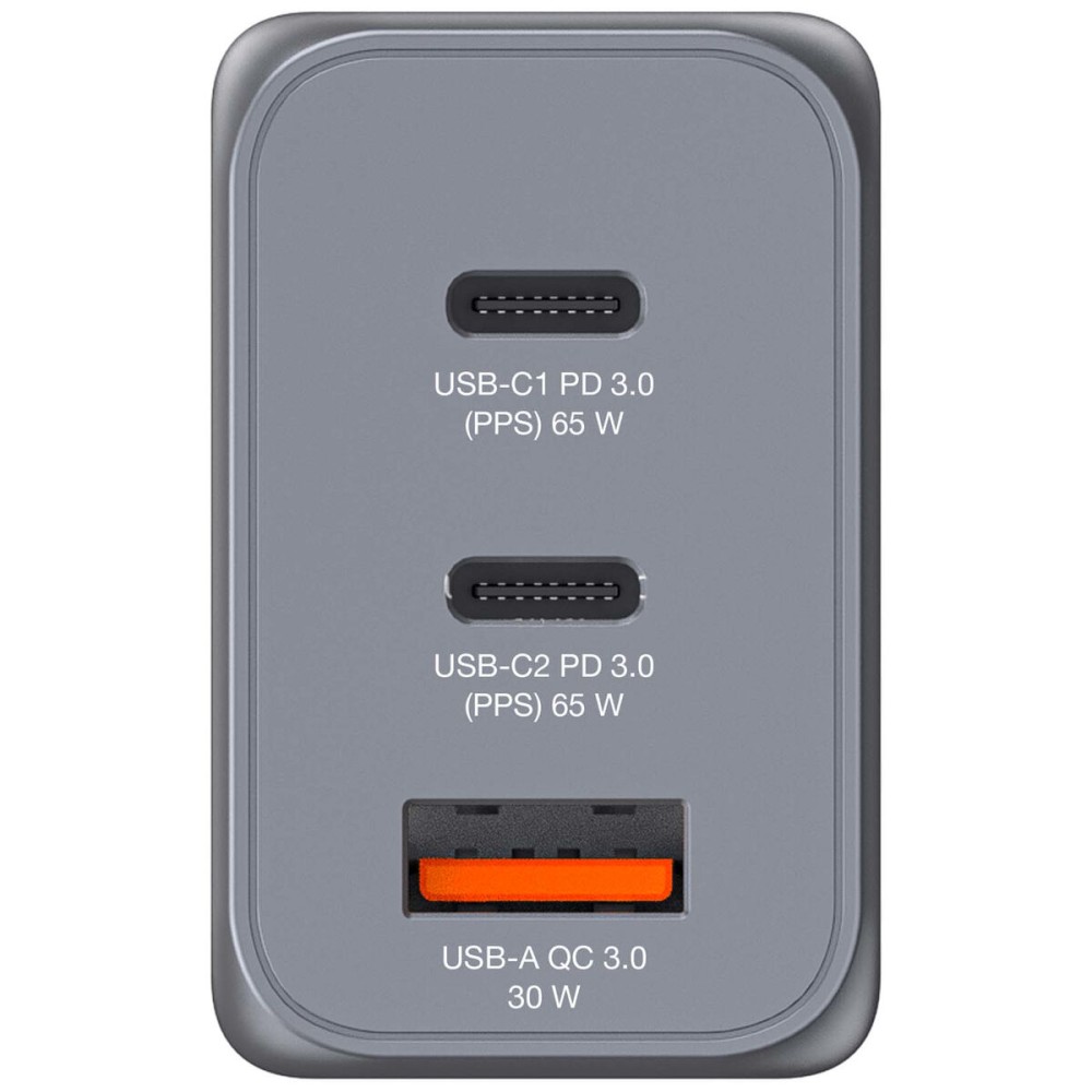 Wall Charger Verbatim 32201 Black/Grey 65 W